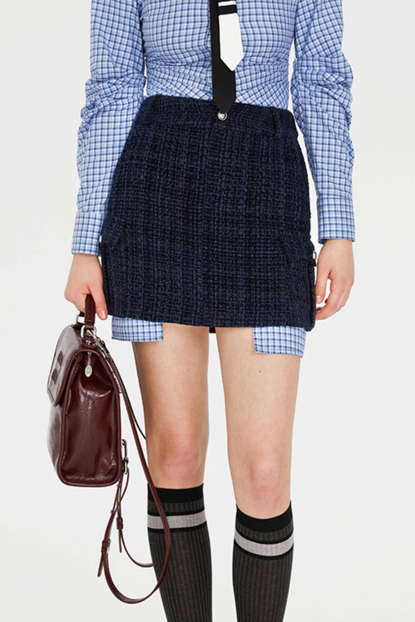 Chic Embroidered Tweed Jacket Set-Up