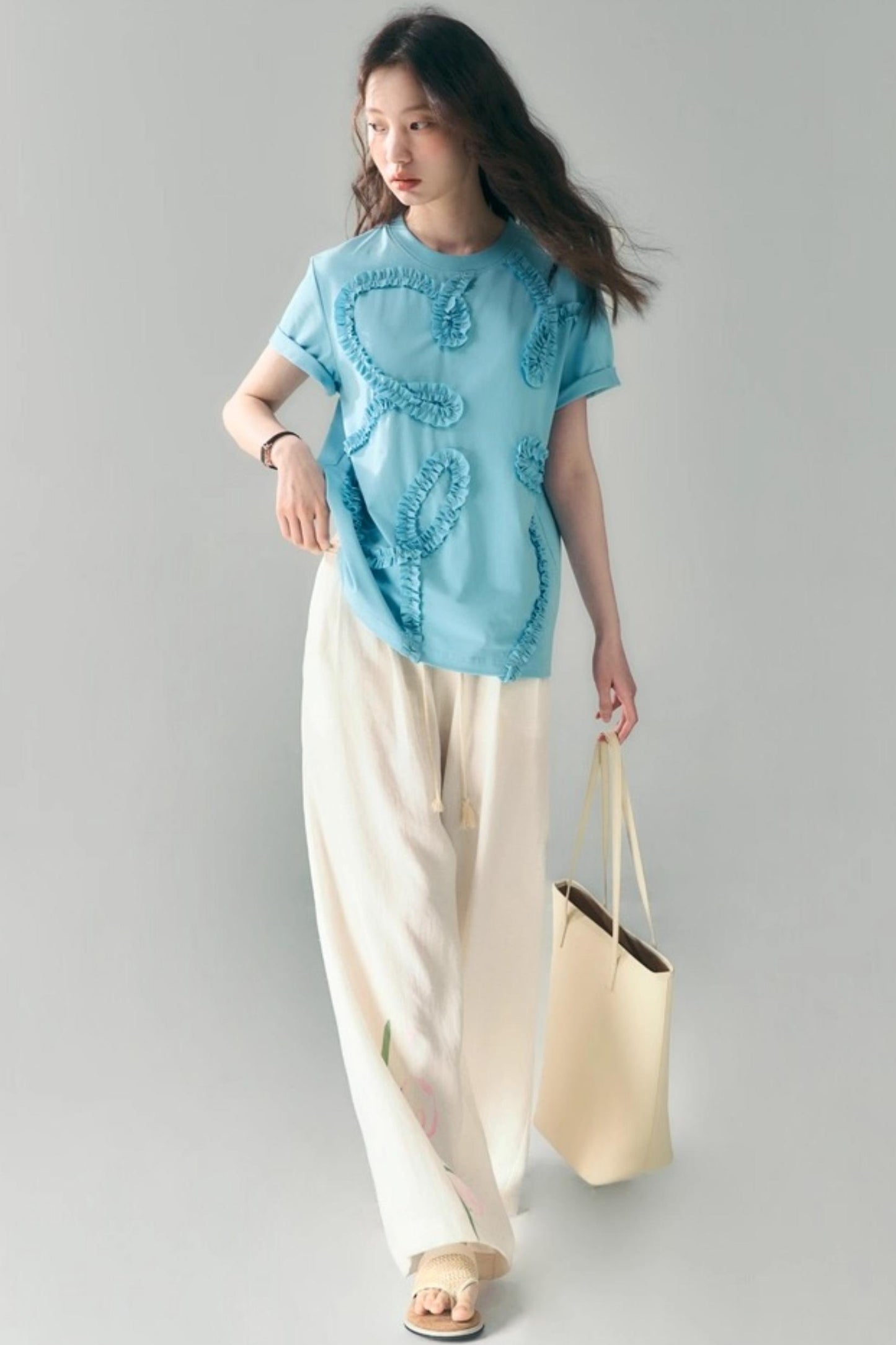 Linen Tie-Top and Pants Set-Up