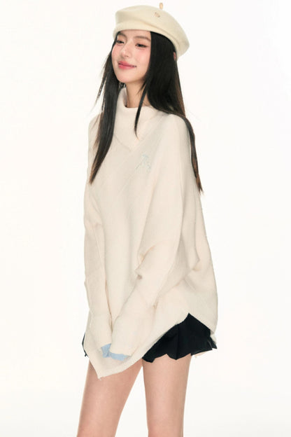 Embroidery Logo Cape Knitwear