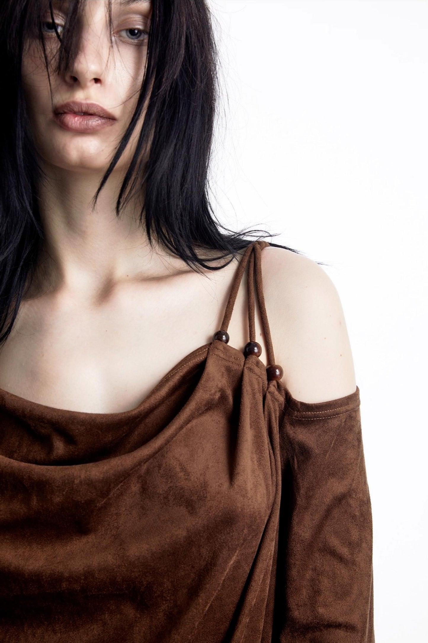 Pearl Beaded Off-Shoulder Top