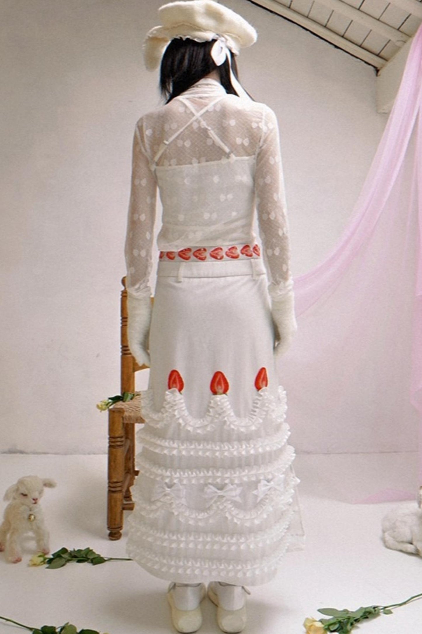 Happy Strawberry Cake Skirt