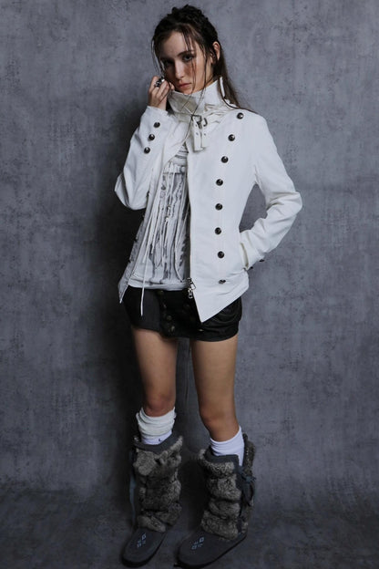 Swing Feather Print Bottom T-Shirt