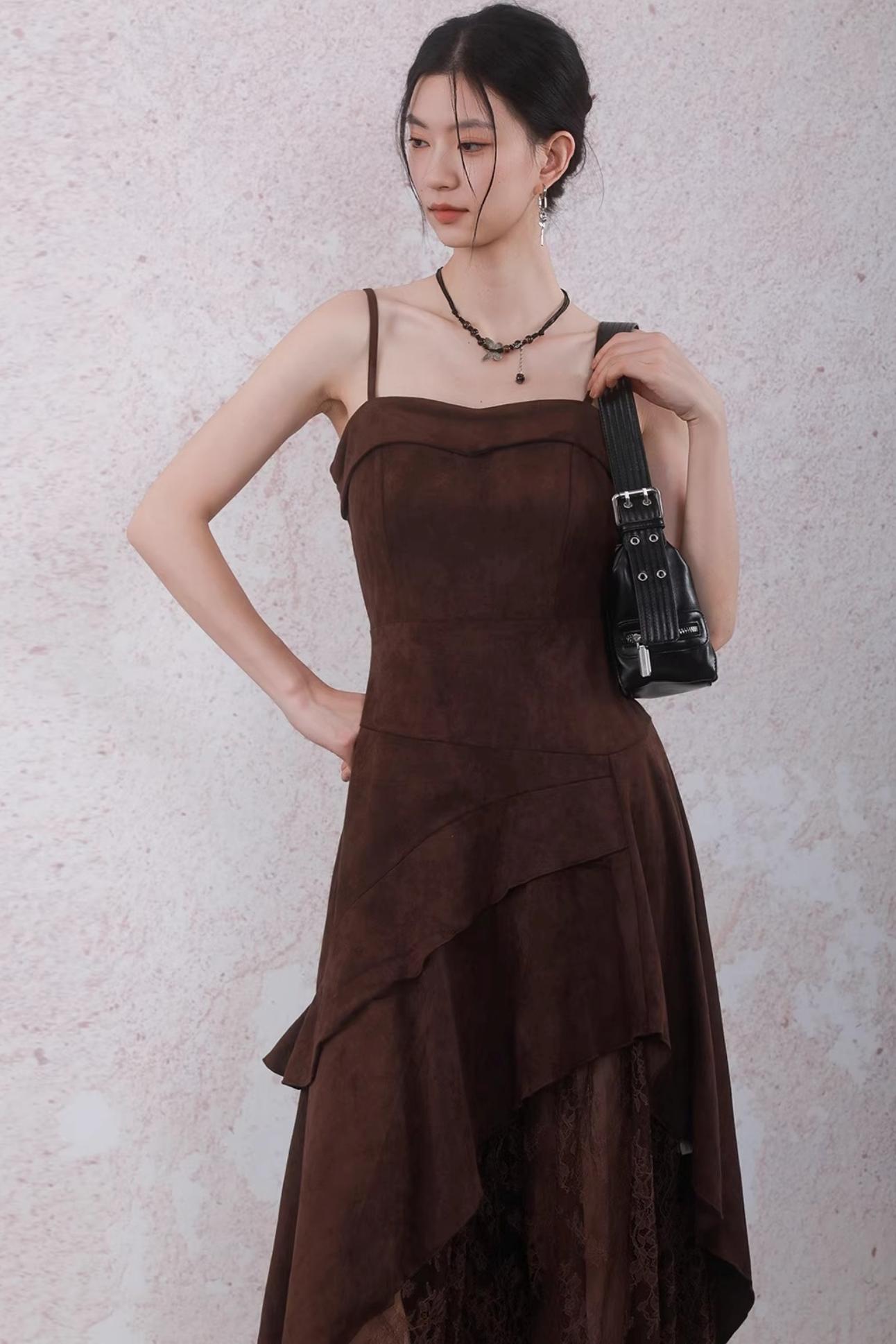 Layered Lace Paneled Sundress