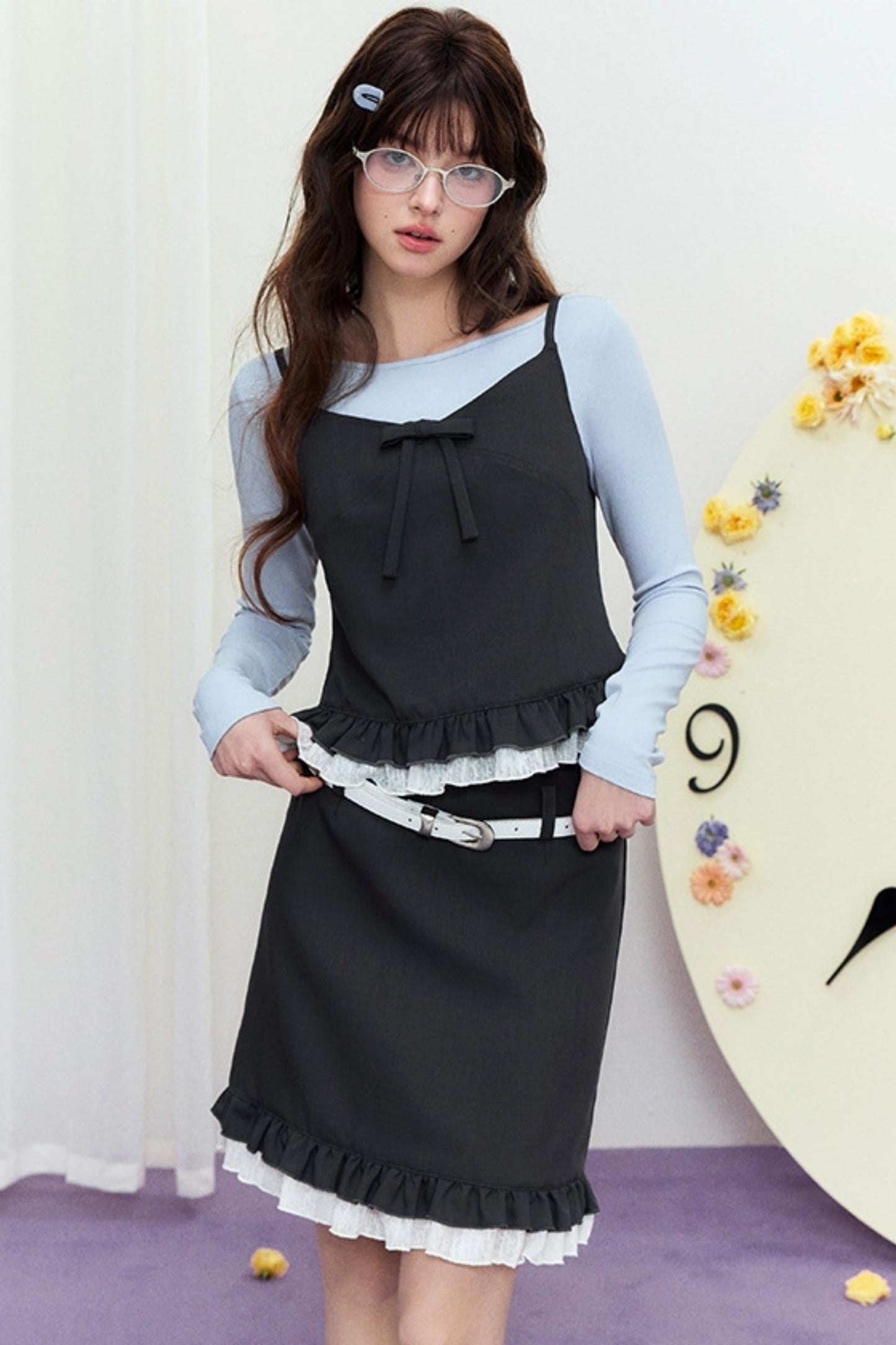 Luxury Lace Halter Bustier Set-Up