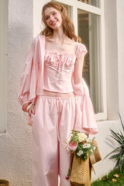 Baby Pink Cotton Comfort Set-Up