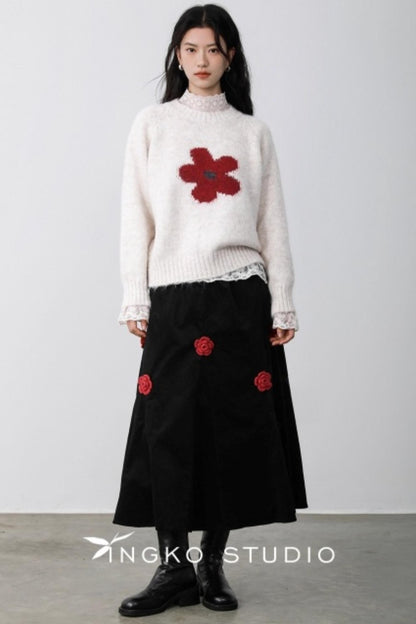 Ingko Cloud Floral Sweater