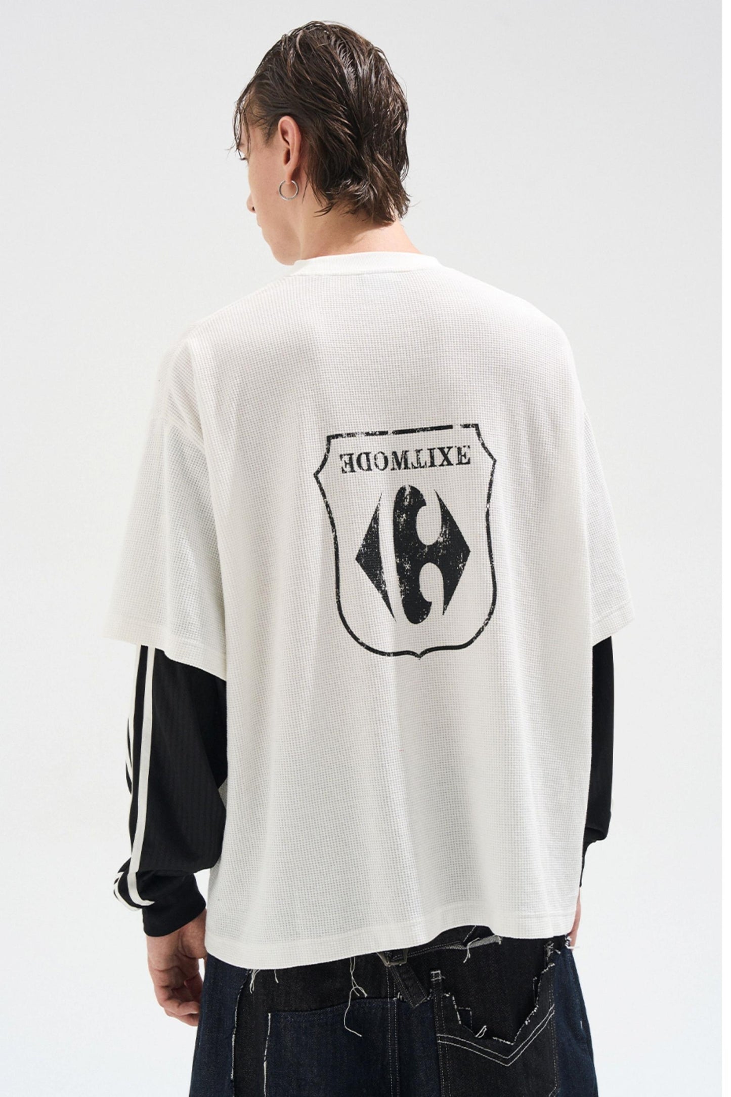 Fake Two Mottled T-Shirt