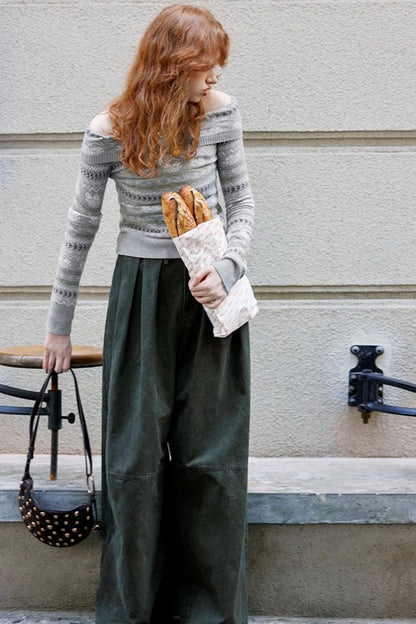 Waist Pleated Cargo Pants