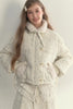 Weiß - Blumenjacke