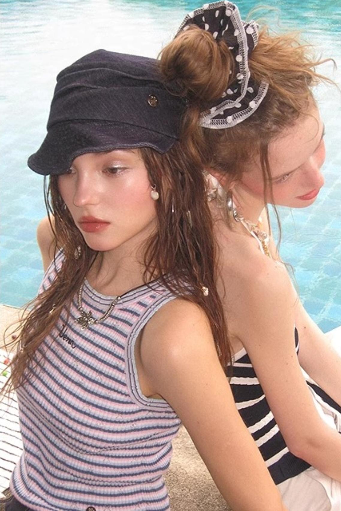 Textured Striped Knit Camisole