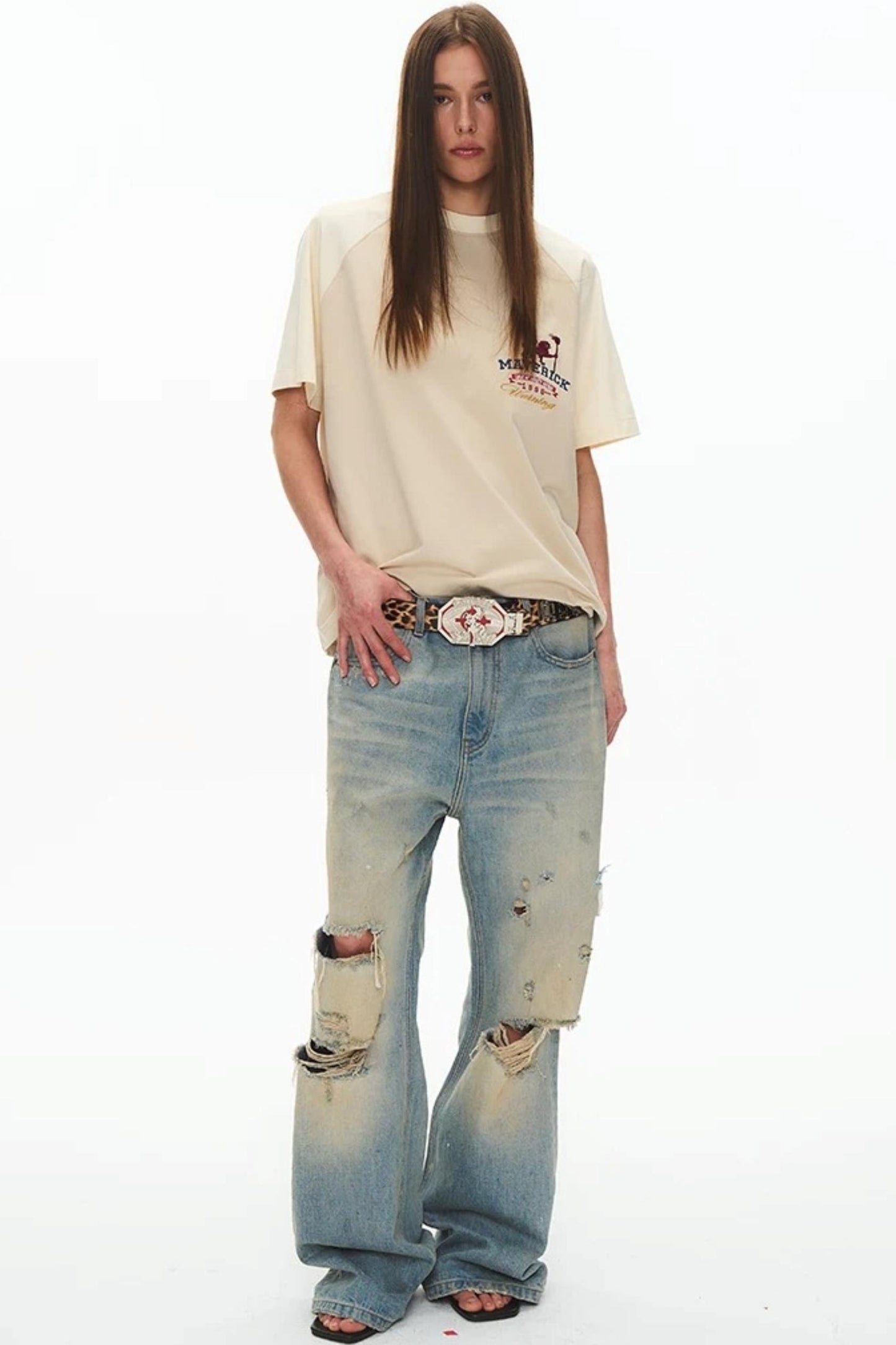 Retro Patchwork Raglan Tee