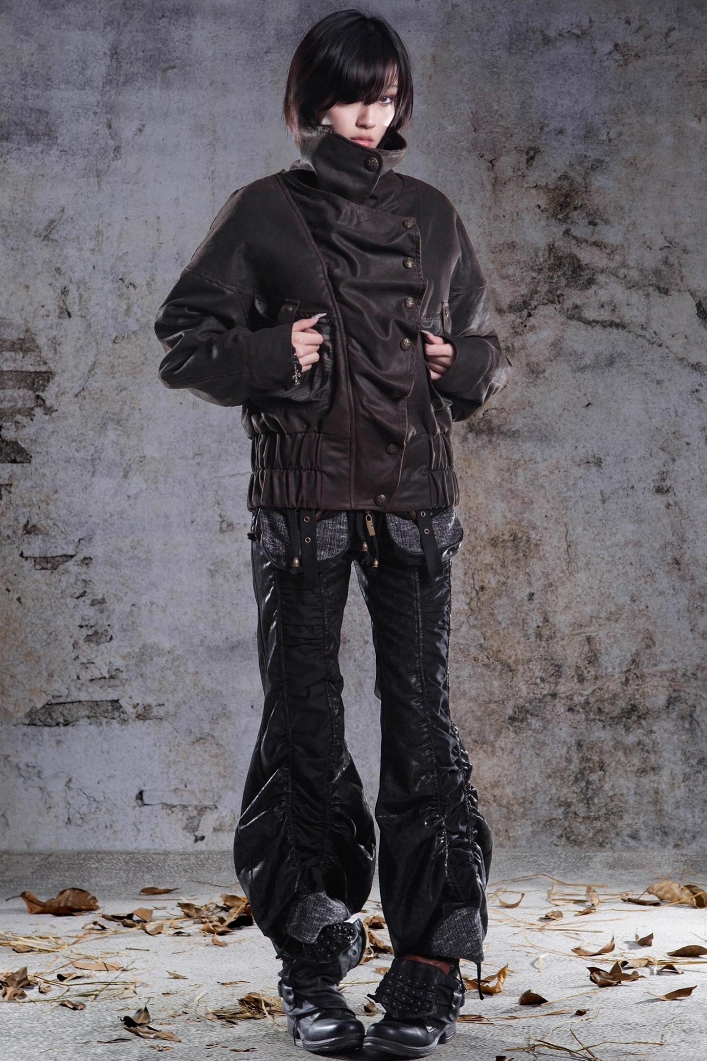 Original Retro Heavy Buckle Flight Jacket