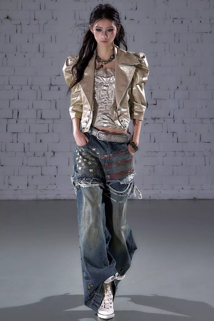 Punk Court Leather Jacket