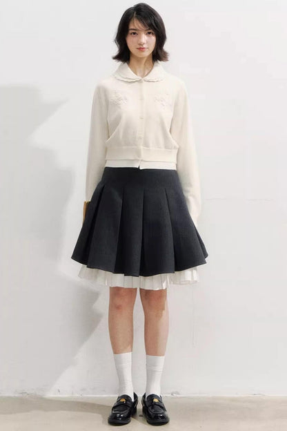 Sunset Rose Crochet Sweater