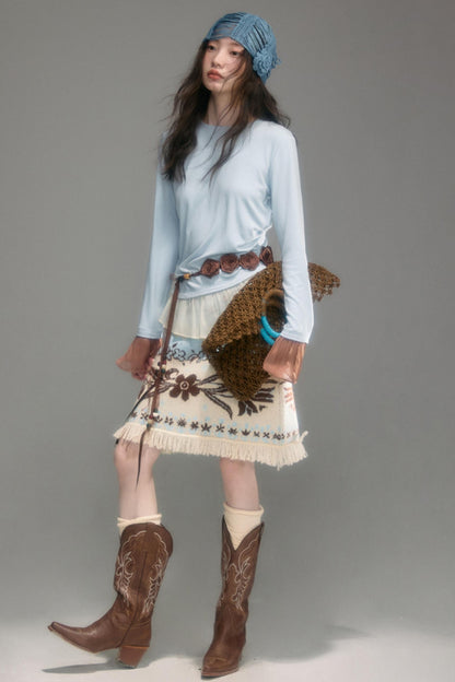 Paradise Jacquard Tulip Cardigan Set-Up