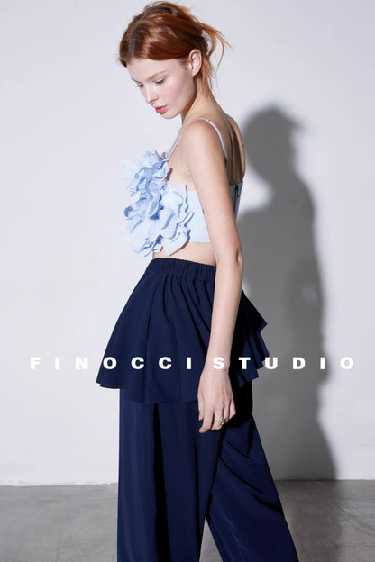 Ultra-Complex Double-Layer Petal Suspender