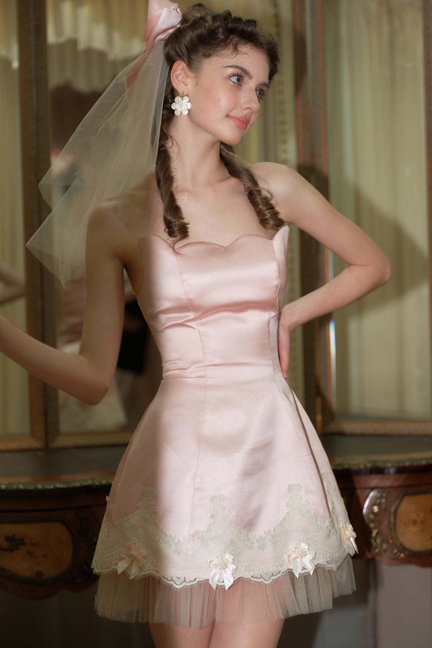 Petite Pink Chirpy Birthday Dress