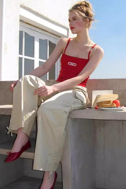 Wide-leg Cargo Pants