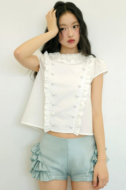 Ruffle Lace Bud Shorts