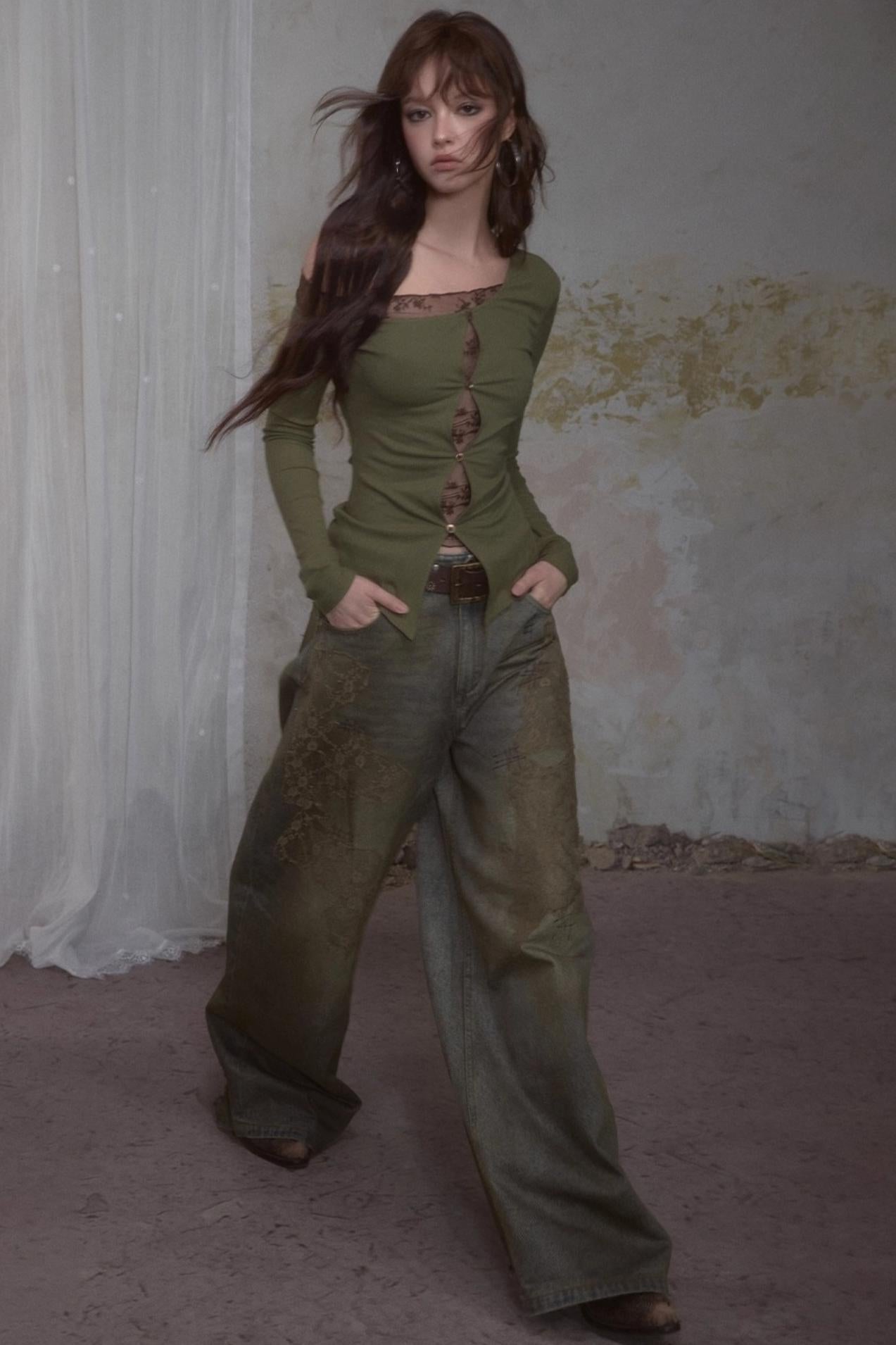 One-Sided Knitted T-Shirt