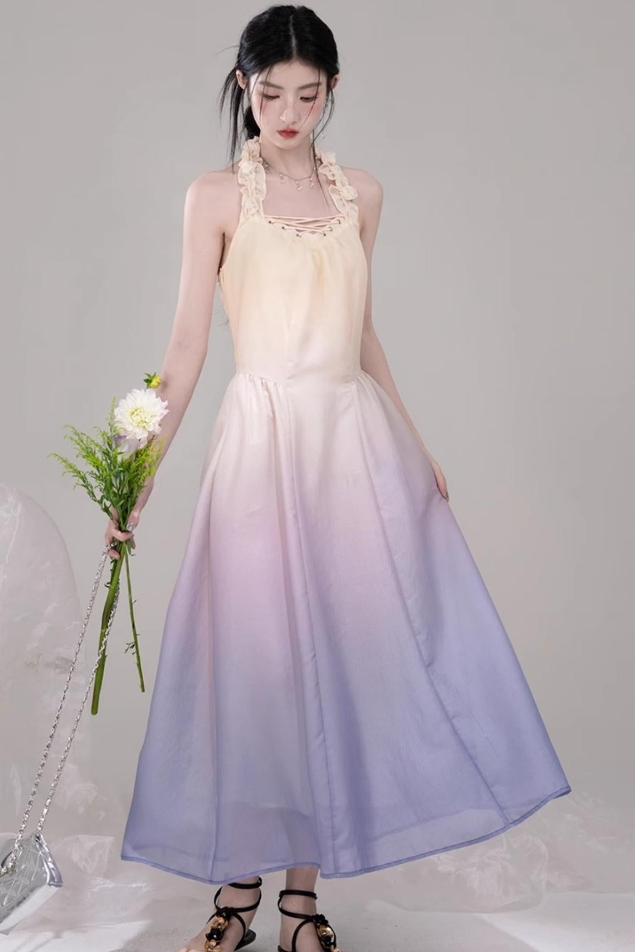 Ethereal Purple A-Line Dress