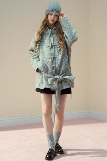 Collegiate Style Sheep Wool Jacket