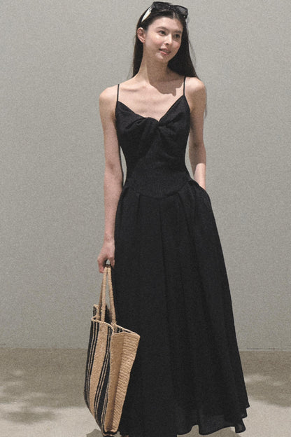 Vintage Ice Linen Camisole Dress