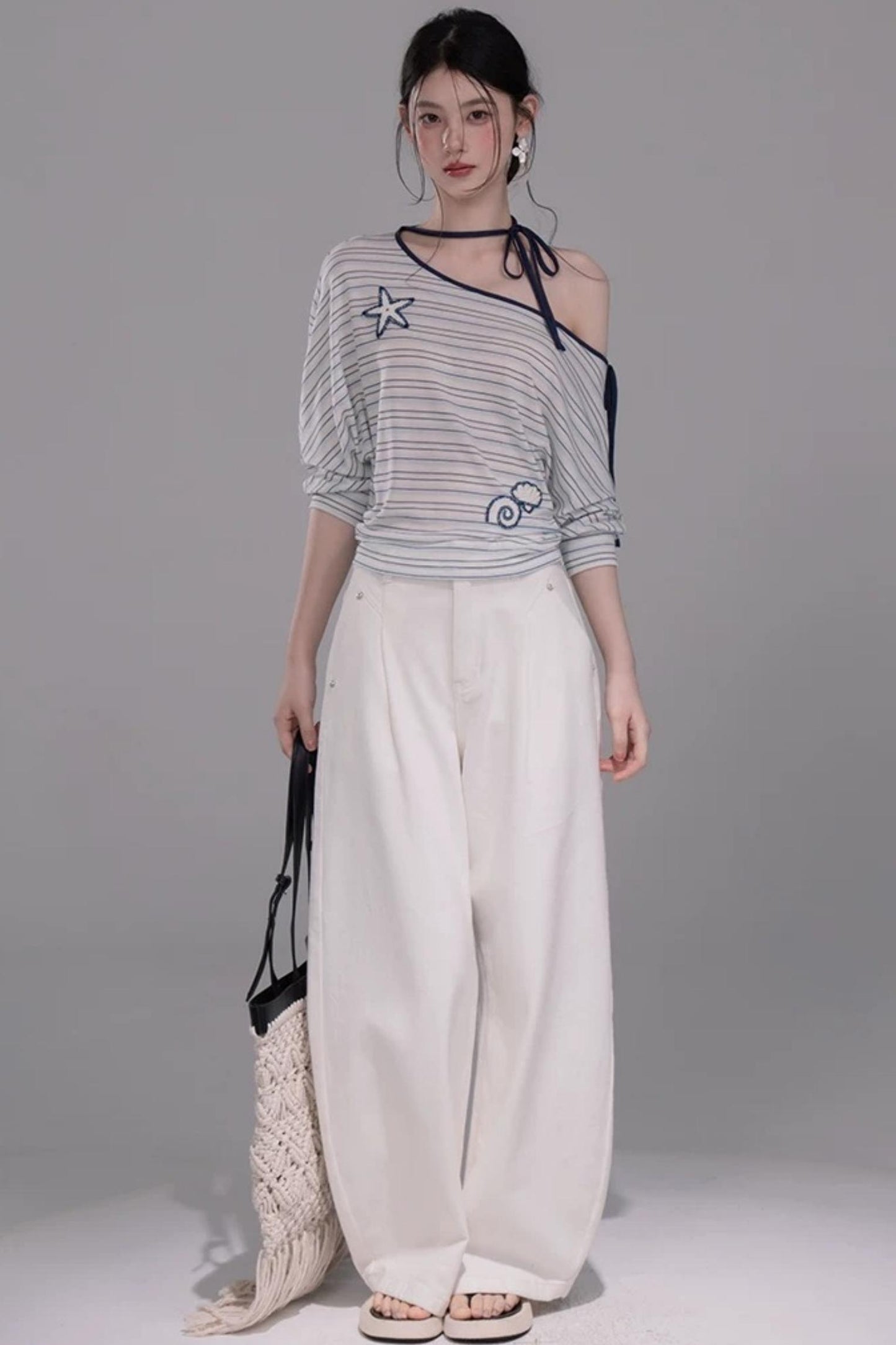 Off-Shoulder Starfish T-Shirt