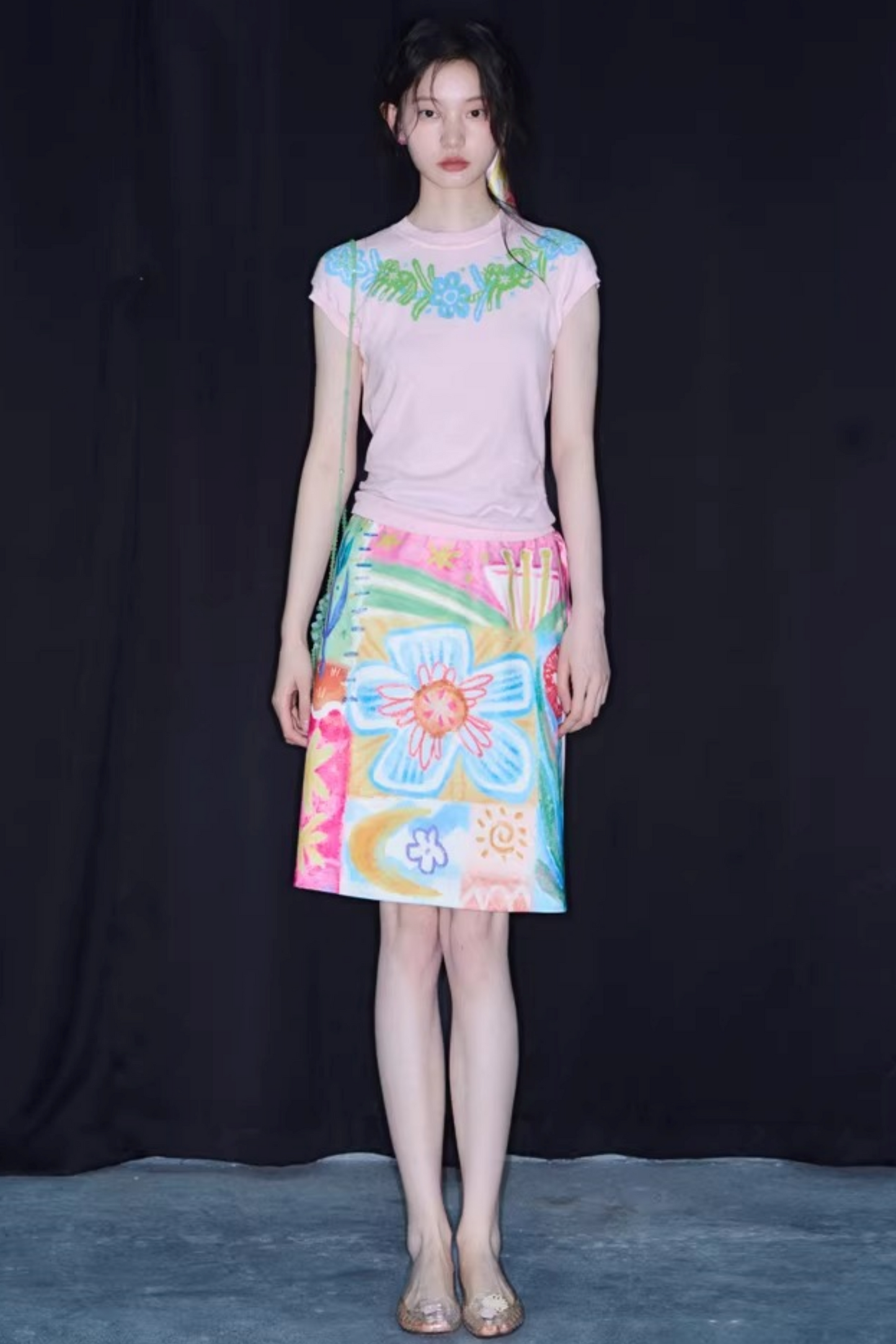 Little Horse Jacquard Cotton Top