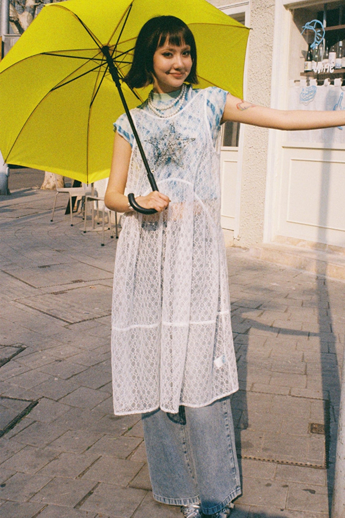 Misty Starfish Lace Dress