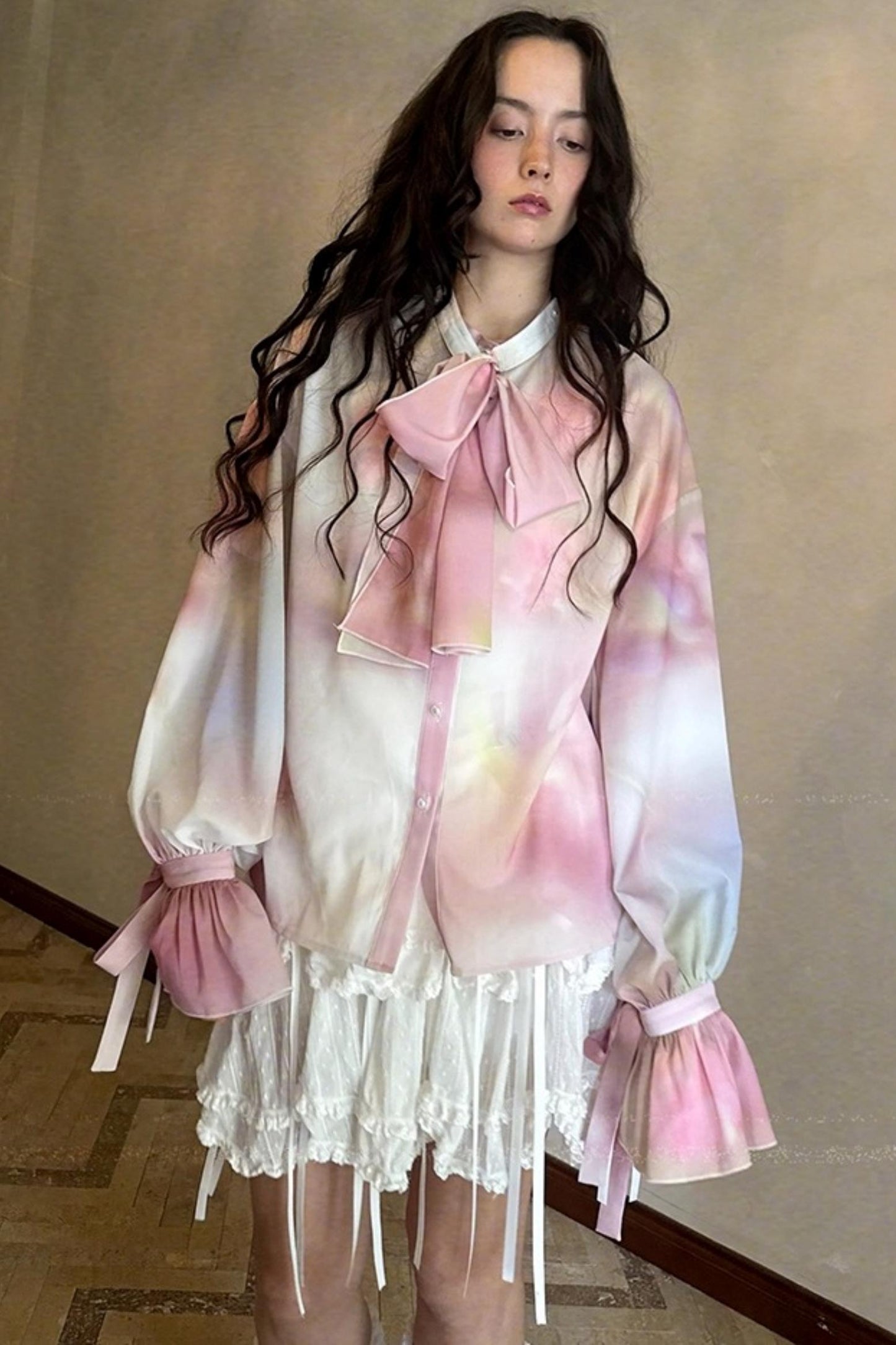 Fairy Tale Jacquard Puff Shirt