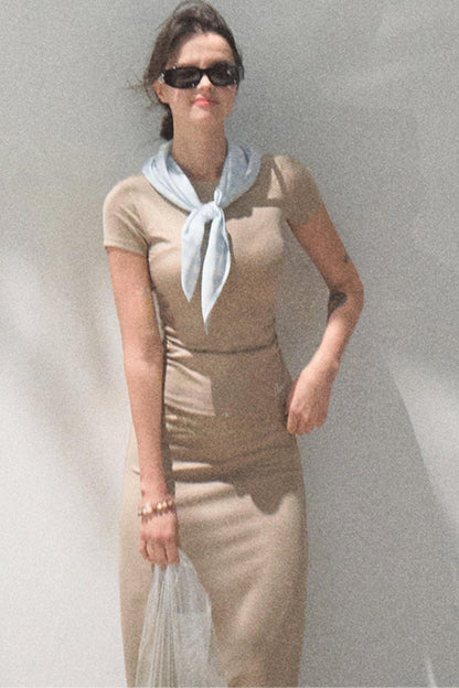 Lace-Trimmed High Waist Skirt