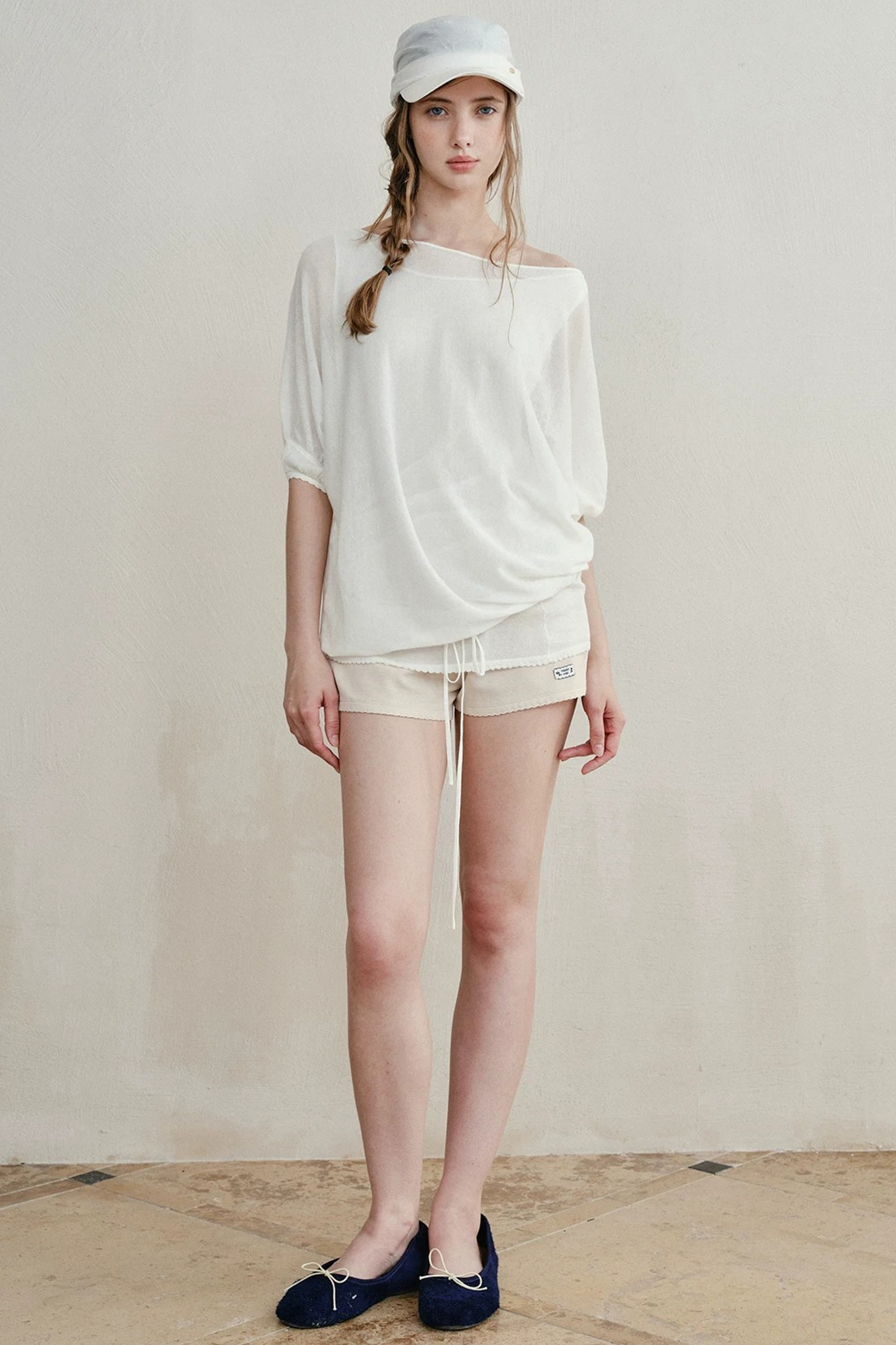 Contrasting Dog-Tooth Lace Shorts