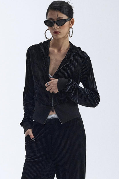 Winter Velour Hooded Top Set-Up