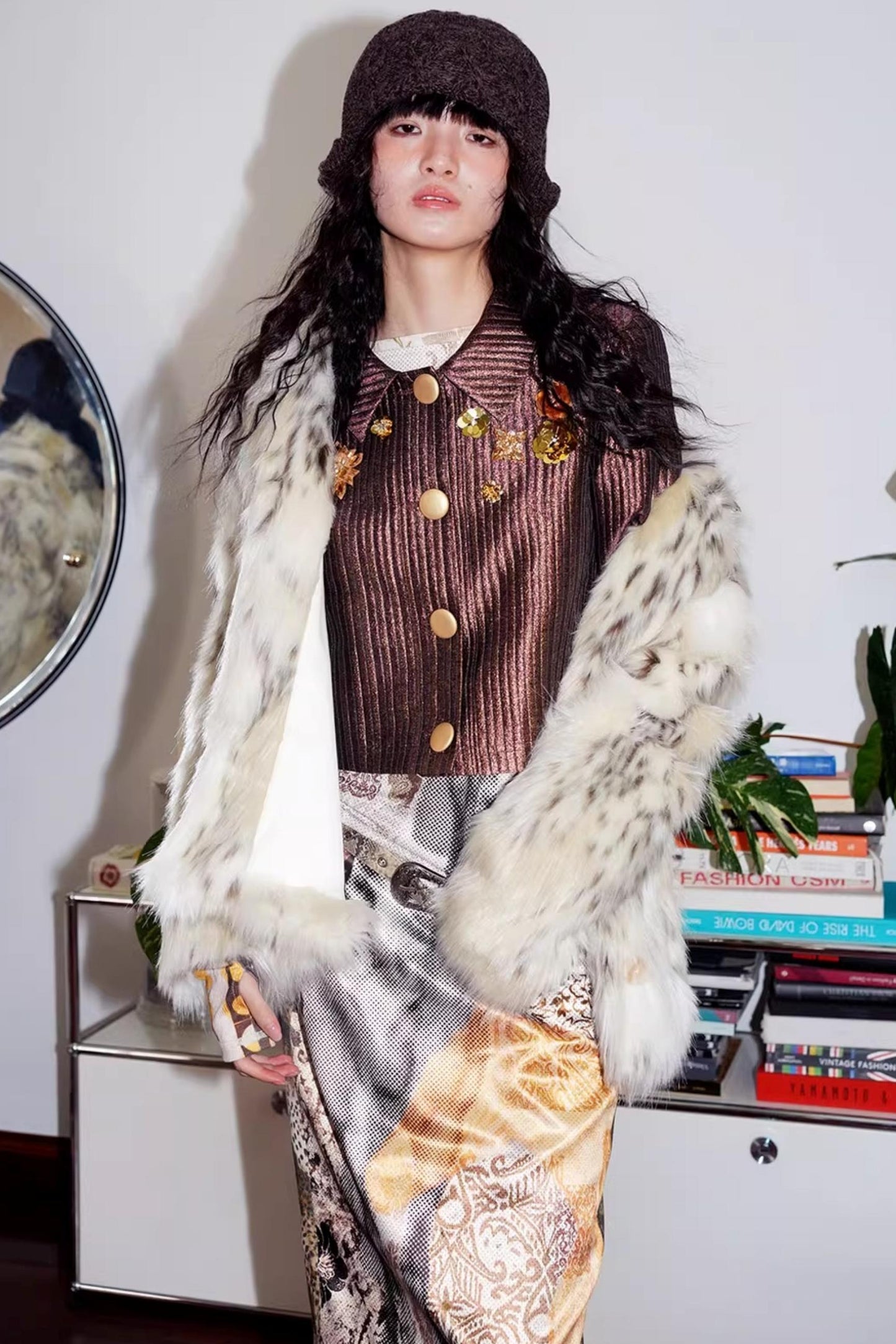 Gold Silk Glitter Jacket