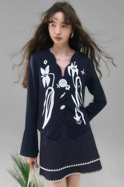 Vintage Lily Flared Sleeve Shirt