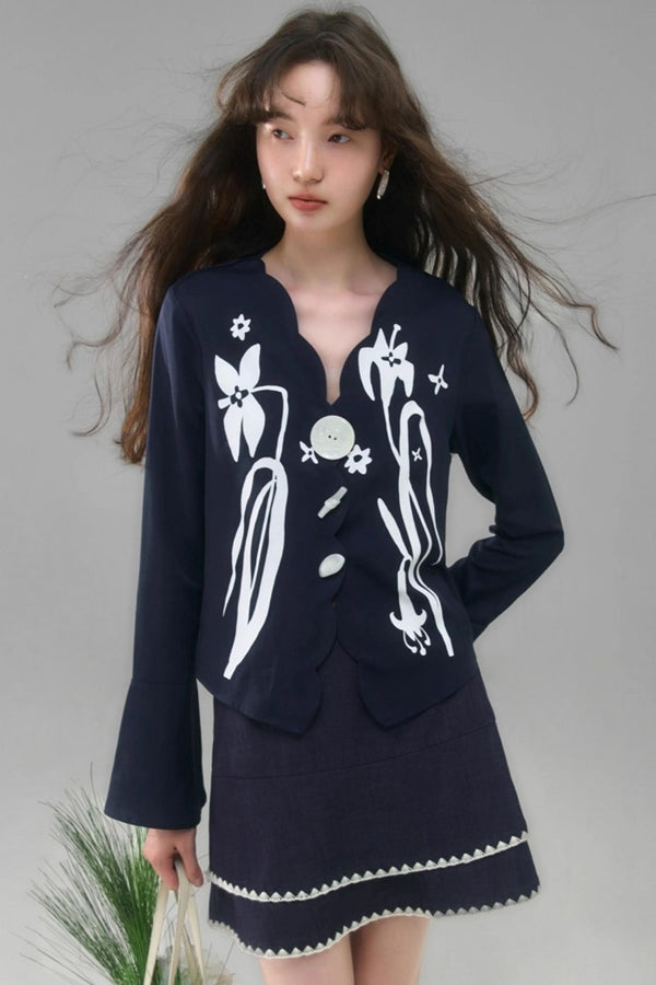 Vintage Lily Flared Sleeve Shirt