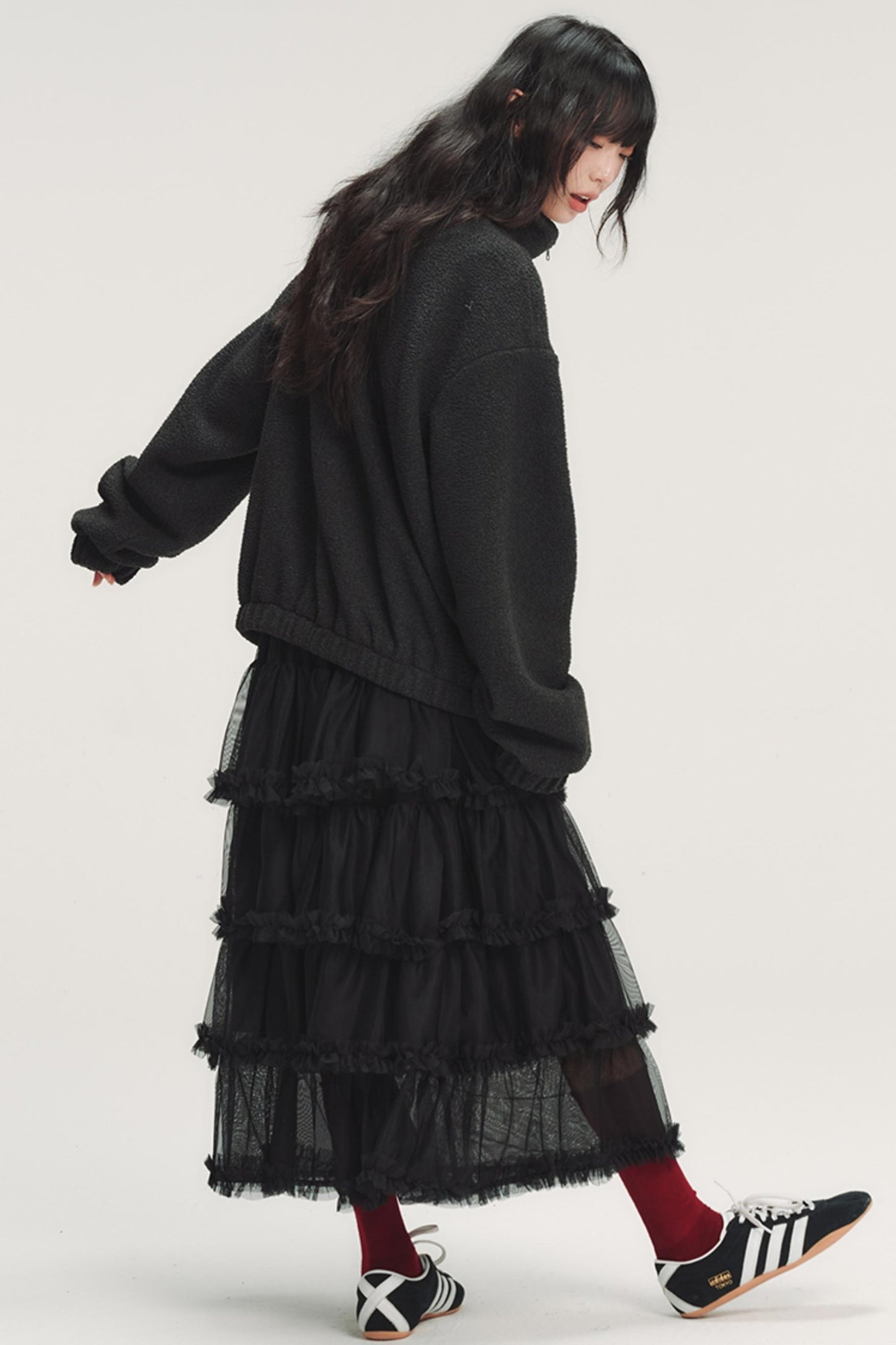 Colorful Plaid Fleece Sweatshirt