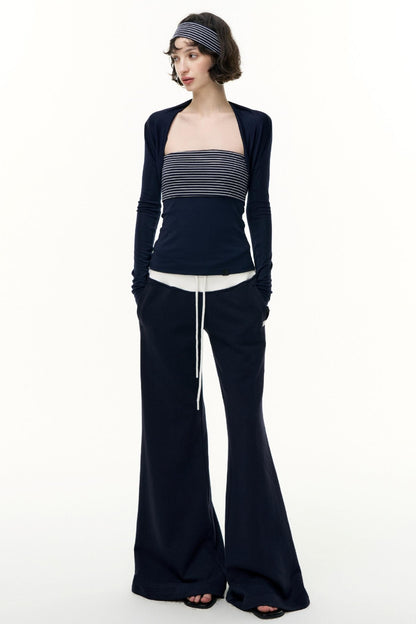 Virtual Striped Short Skirt Set-Up