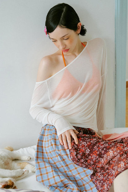 Asymmetrical Sleeve Top Set-UP