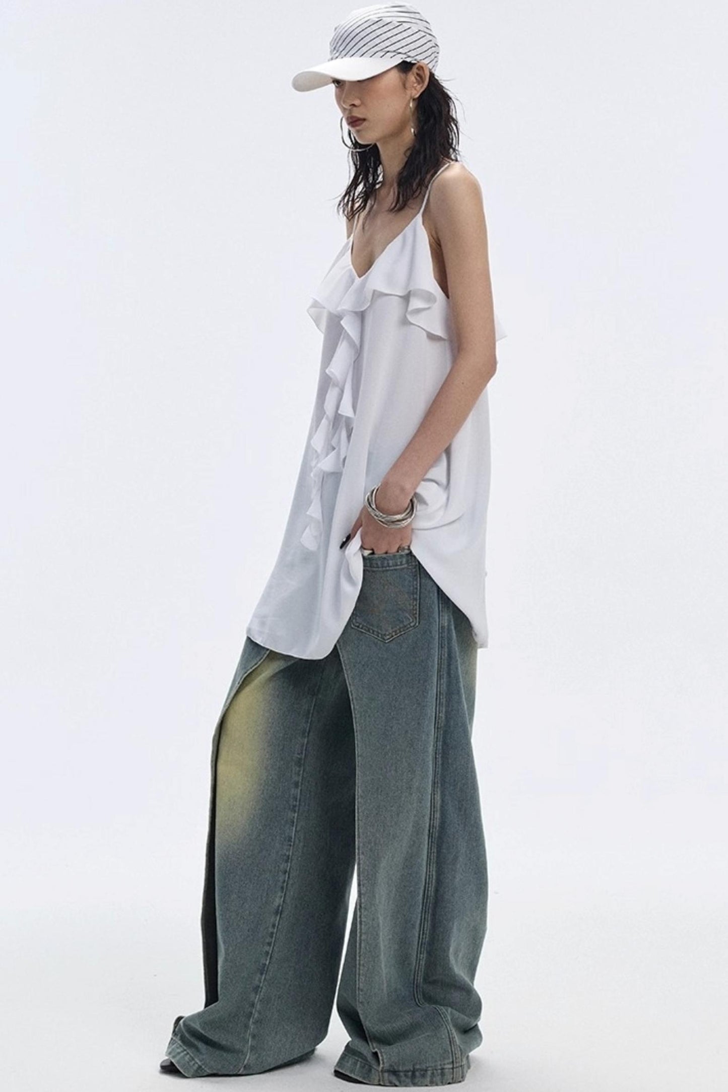 Vintage Blue Wide-Leg Jeans