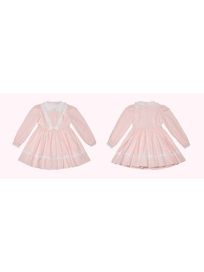 Doll Neck Bubble Sleeve Dress