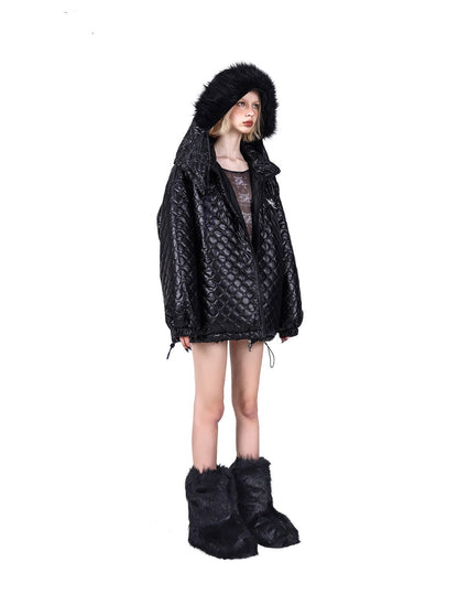 Fox Fur Loose Genderless Cotton Jacket