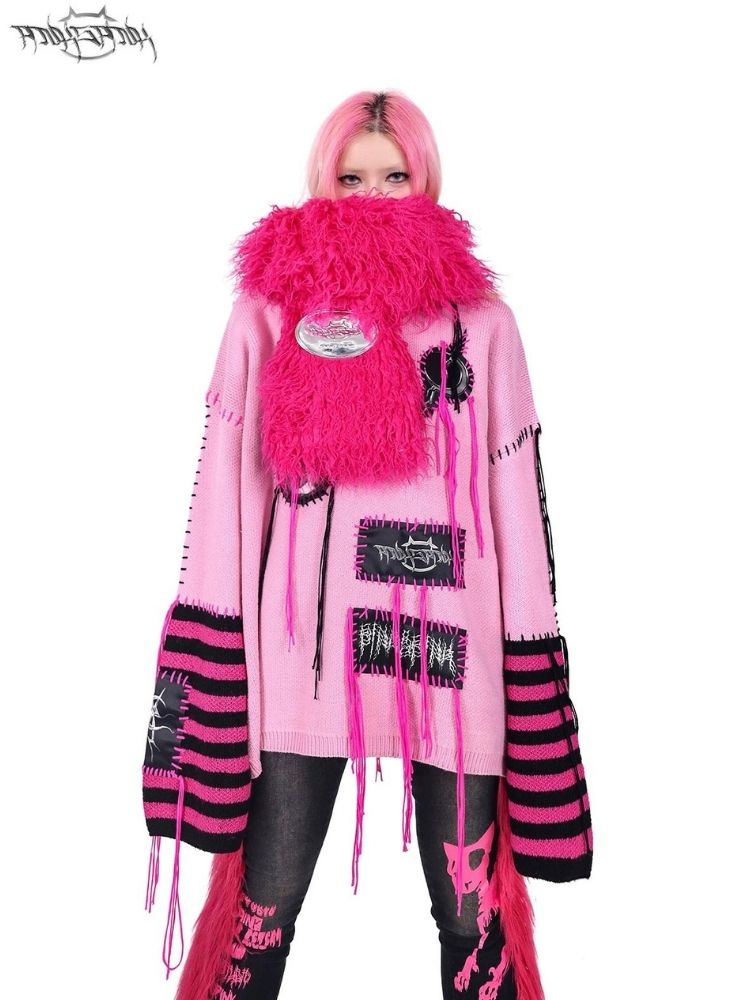 Barbie Y2K Curly Fur Scarf