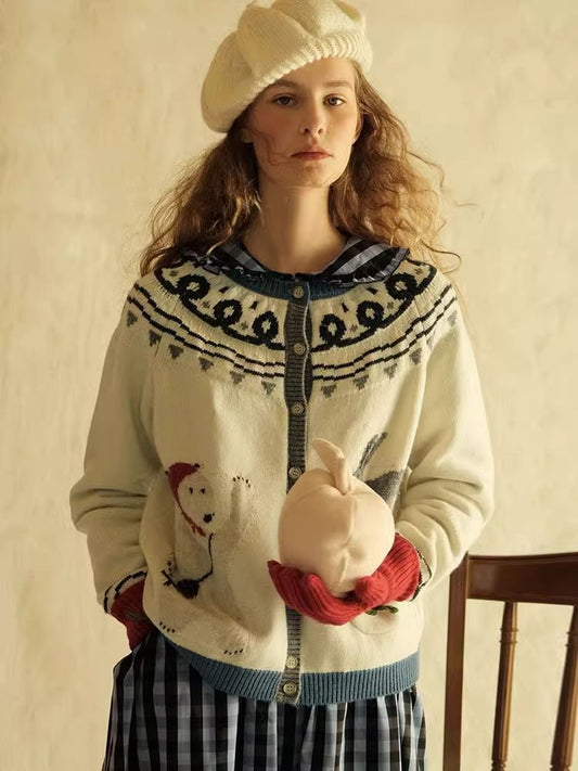 Scandinavian Childish Wool Cardigan