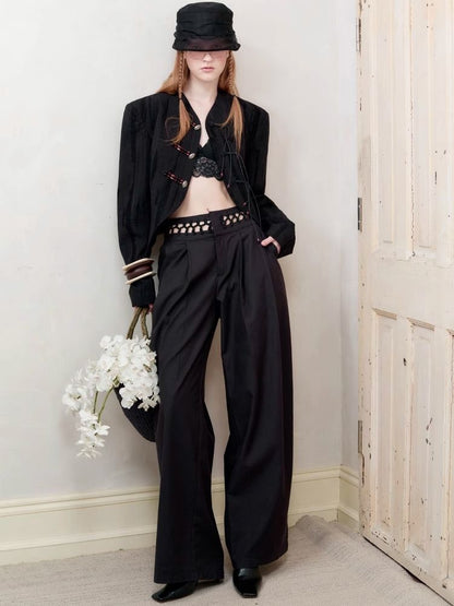 Wide Leg Western Pants