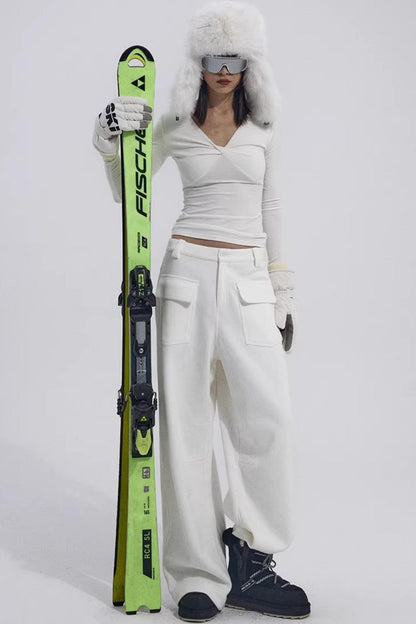 Chest Twist Pleated Winter Top