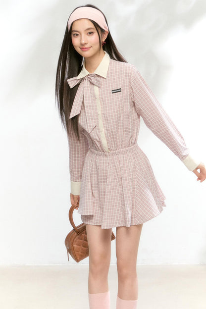 Autumn White Shirt Dress