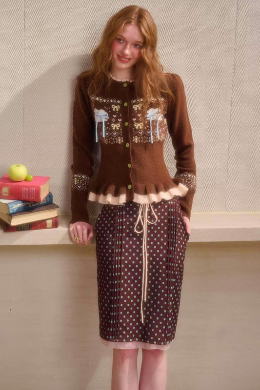 Completo top Green Apple Fair Isle