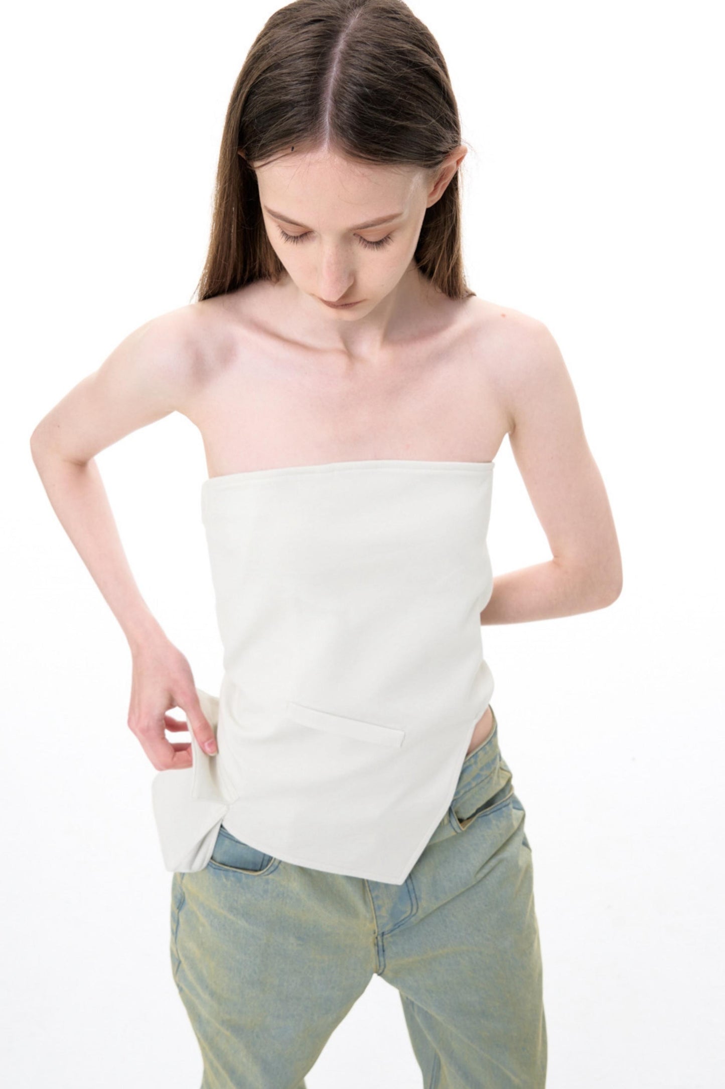 Strapless Sheath Top